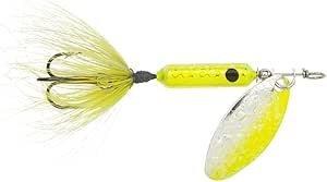 Yakima Wordens Rooster Tail Dressed 3/8oz Flash Chartreuse