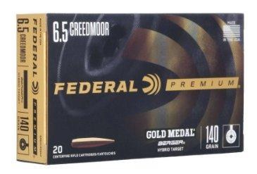 Federal Gold Medal 6.5 Creedmoor 140gr Hybrid Target
