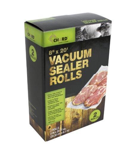 Chard Vacuum Sealer Rolls 8" x 20' 2pk