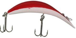 Yakima Flatfish T-50 White Belly Red Top Treble