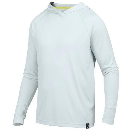 Mustang Men's Adelphi UV Hooded Long Sleeve Pebble Grey XXLarge