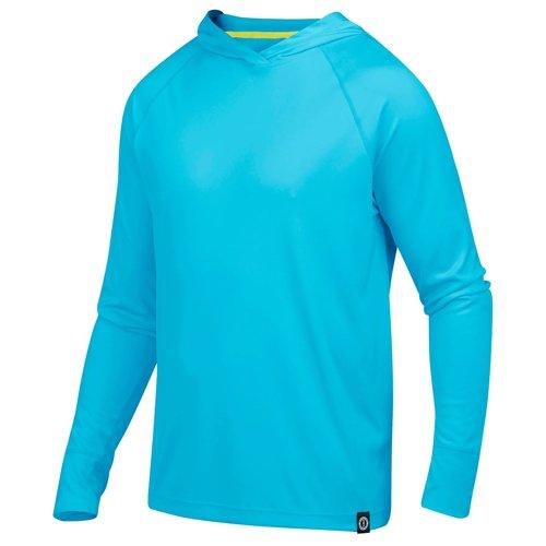 Mustang Men's Adelphi UV Hooded Long Sleeve Bluefin Extra Large