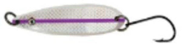 Amundson Fat Shiver Salmon Trolling Spoons 6" Purple Striper Glow/UV