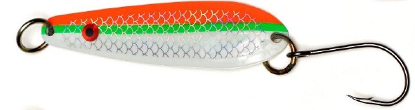 Amundson Fat Shiver Salmon Trolling Spoons 6" Homeland Security Glow/UV