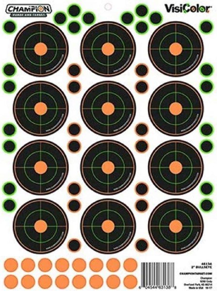 Champion Visi Color 2" Bullseye with Pasters