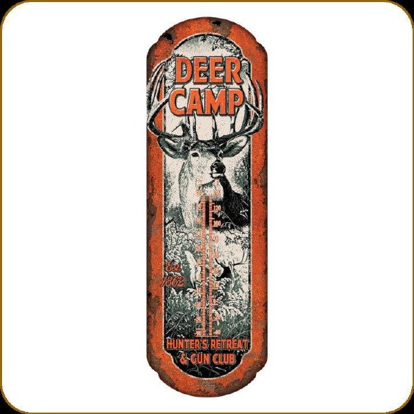 Rivers Edge Thermometer Deer Camp Hunter's Retreat & Gun Club