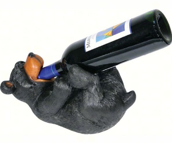Rivers Edge Wine Bottle Holder Cute Bear