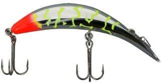 Yakima Flatfish T-50 Metallic Silver Flame Chartreuse