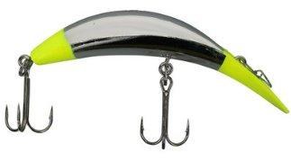 Yakima Flatfish T-50 Double Trouble Metallic Silver Chartreuse
