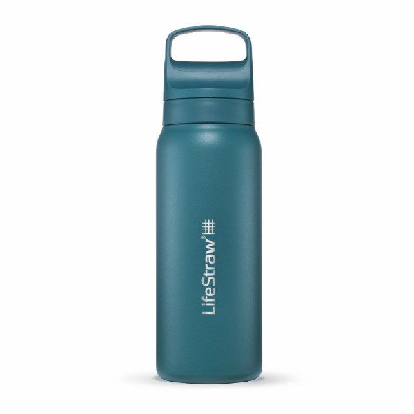 LifeStrawStainless Steel Water Bottle with Filter 24oz 700ml Teal