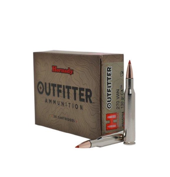 Hornady Outfitter 270 Win 130gr CX Solid Copper 805294