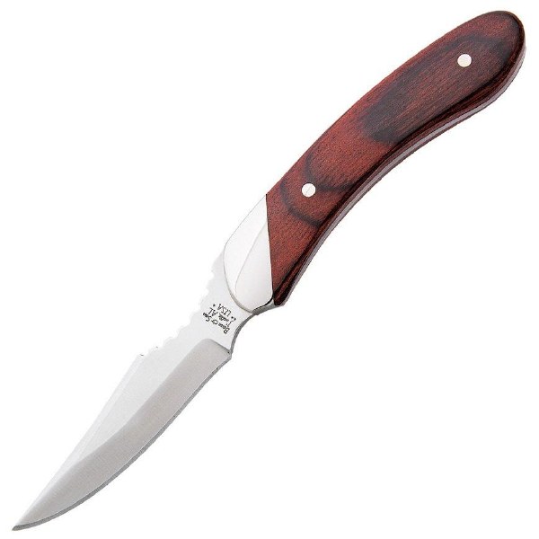 Bear & Sons Rosewood Caper 6.75" w/Leather Sheath