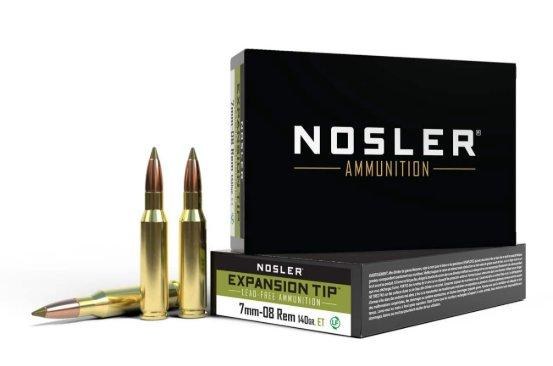 Nosler 7mm-08 Rem 140gr Expansion Tip Lead-Free 40033