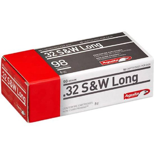 Aguila .32 S&W 98gr Lead Bullet 50ct