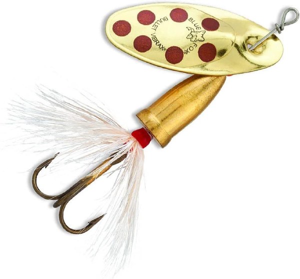 Blue Fox Vibrax Bullet Fly #2 Gold Brown Dot 1/4oz