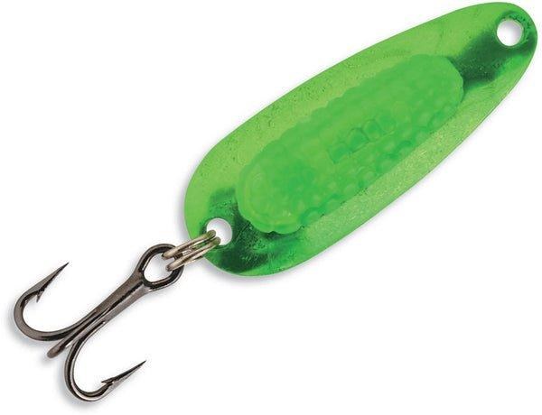 Blue Fox Rattlin' Pixee Spoon #3 Holo Lime Green  1/2oz