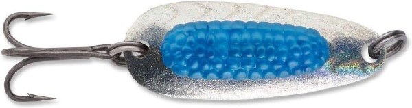 Blue Fox Rattlin' Pixee Spoon #3 Holo Silver Blue 1/2oz