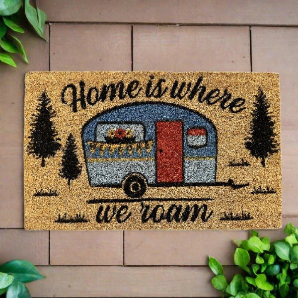 Rivers Edge Coir Mat 30" x 18" Home is Where We Roam