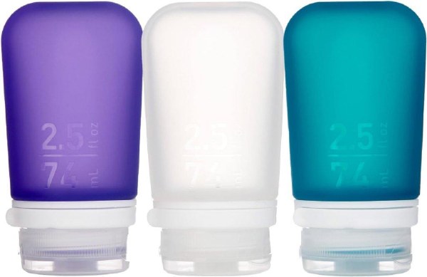 Human Gear Go Toob+ Medium (74ml) 3pk Purple/Clear Teal