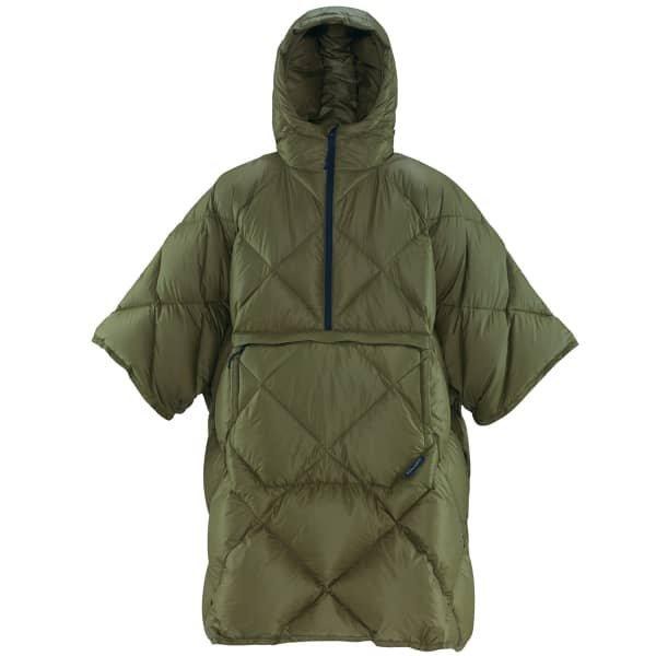 ThermaRest Honcho Poncho Down Dark Olive 11604