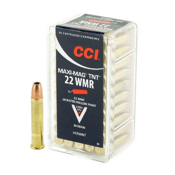 CCI 22 WMR TNT Green 30gr Jacketed Hollow Point
