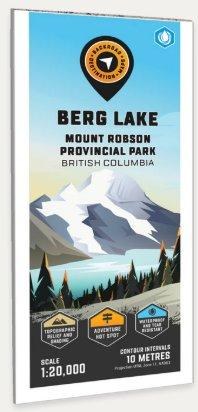 Backroad Mapbooks Water- Resistant Folding Map Berg Lake Mount Robson Provincial Park