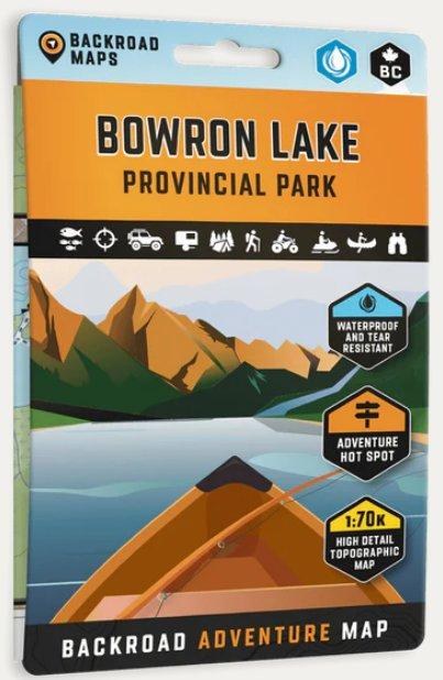Backroad Mapbooks Water- Resistant Folding Map Bowron Lake Canoe Circut