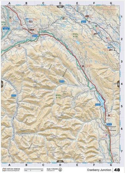 Backroad Mapbooks Water-Resistant Folding Map Cranberry Junctions