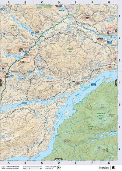Backroad Mapbooks Water-Resistant Folding Map Noralee