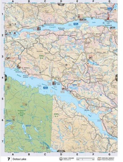 Backroad Mapbooks Water-Resistant Folding Map Ootsa Lake