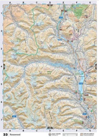 Backroad Mapbooks Water-Resistant Folding Map Rosswood