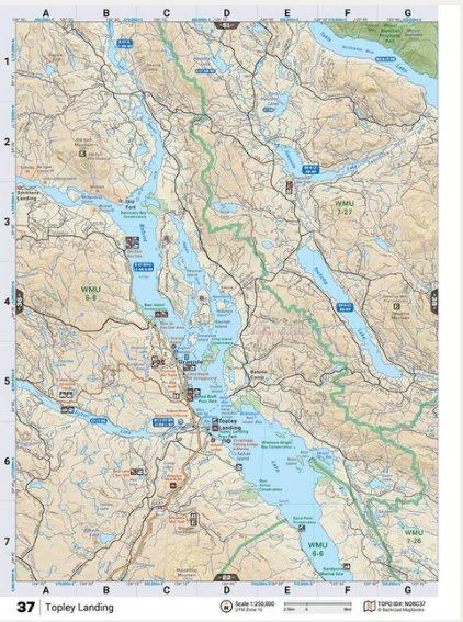 Backroad Mapbooks Water-Resistant Folding Map Topley Landing