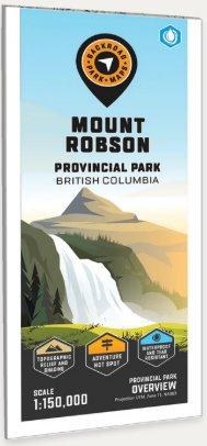 Backroad Mapbooks Water-Resistant Folding Map Mount Robson Provincial Park