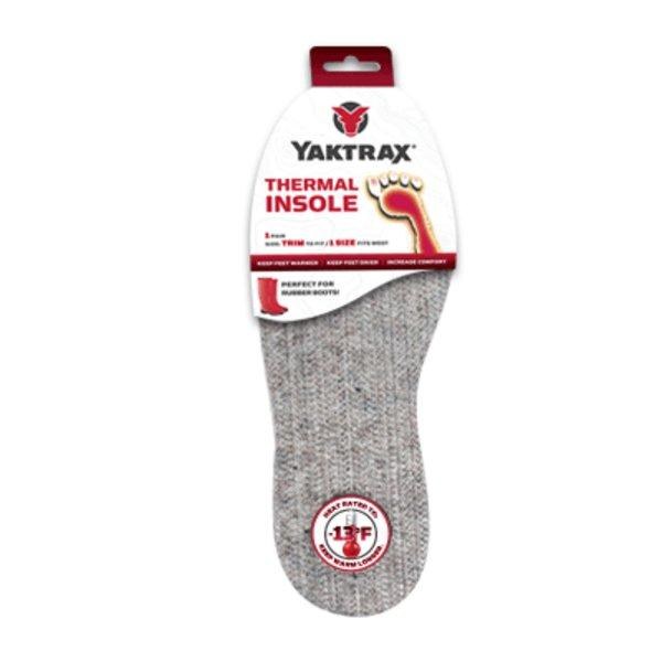 Yaktrax Thermal Insole 1 Pair One-Size Fits All, Trim-to-Fit