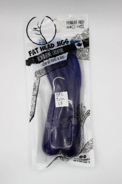 Black Pine Creative 6" Tube Jig 2oz 2pk  Dark-Blue NON-GLOW