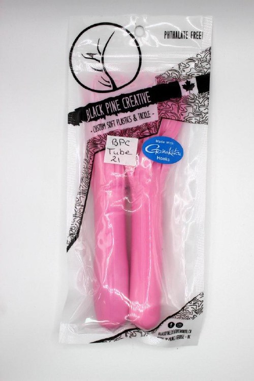 Black Pine Creative 6" Tube Jig 2oz 2PK Bubble Gum Pink