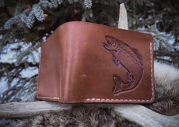 Fifty Fourth North Supply Leather Wallet Fish