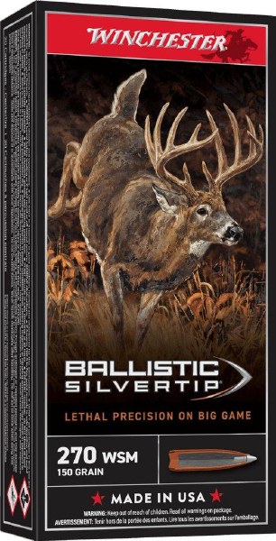 Winchester 270 WSM 150gr Ballistic Silvertip
