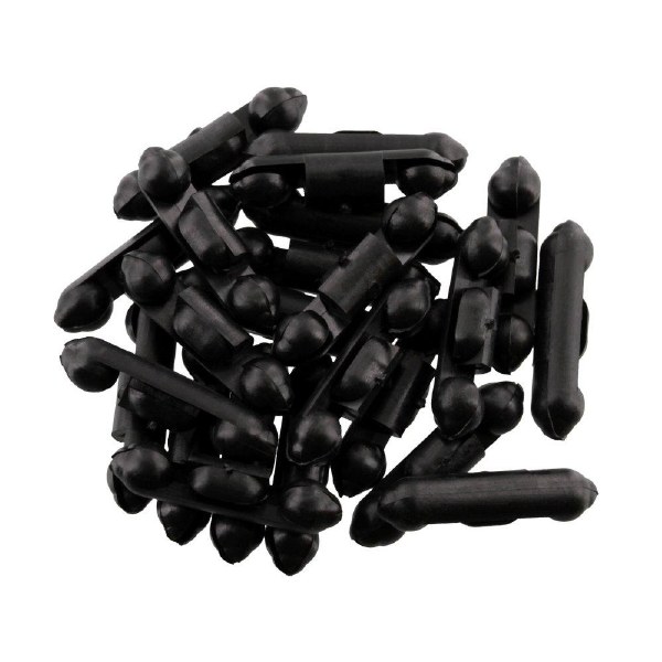 Scotty 1008-24 Auto-Stop Beads for Stainless Cable Black 24ct