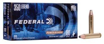 Federal Power Shok 350 Legend 180gr Jacketed Soft Point 350LA