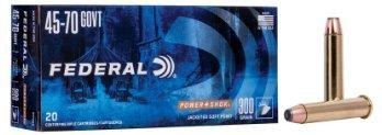 Federal Power Shok 45-70 Govt Flat Nose Jacketed Soft Point 300gr