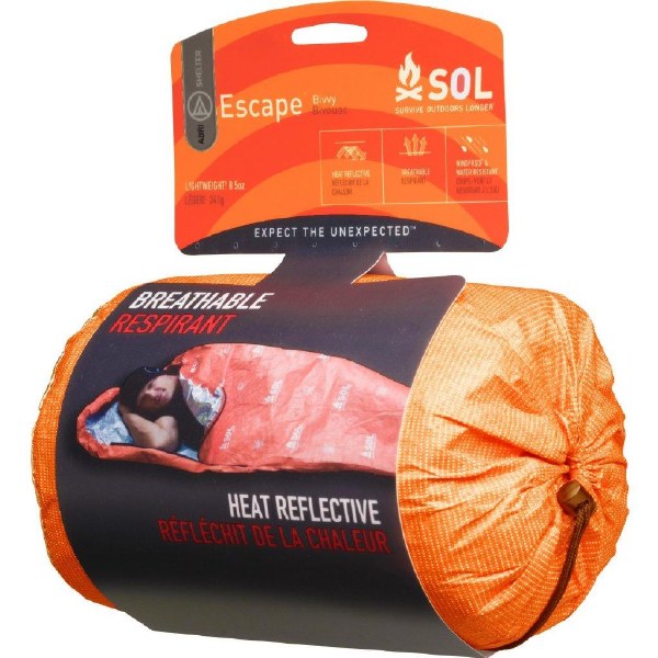 Adventure Ready SOL Escape Bivvy w/Hood Orange