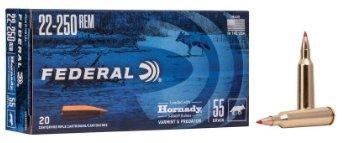 Federal Power Shok 22-250 Rem 55gr V-Max V22250VM2
