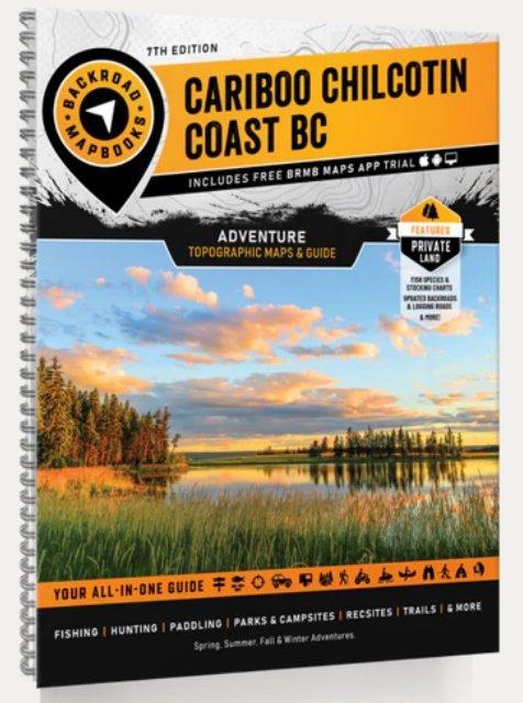 Backroad Map Books Cariboo Chilcotin Coast BC 7th Edition
