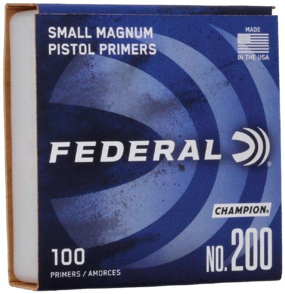 Federal Champion 200 Small Magnum Pistol Primers