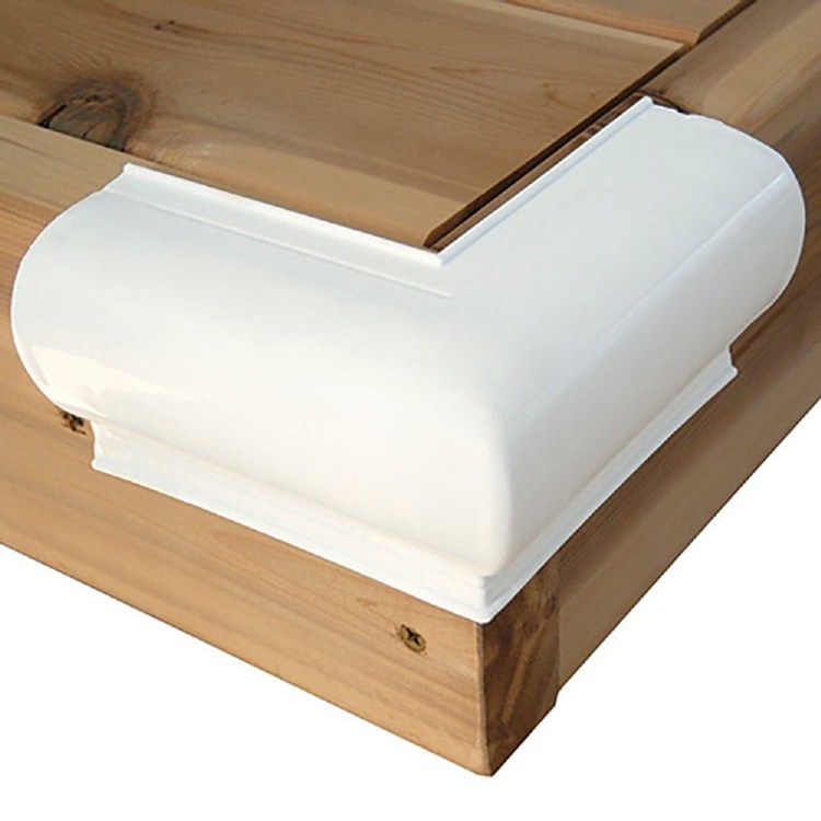 Dock Edge 1054-F Corner Out Heavy Slant P White