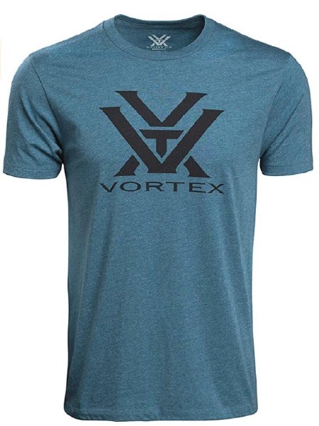Vortex T-Shirt Steel Blue Heather Core Logo Small
