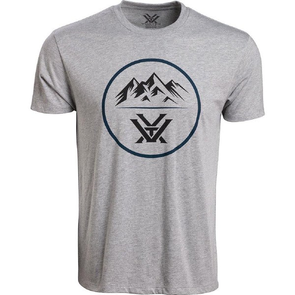Vortex T-Shirt Grey Heather Three Peaks Small