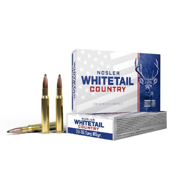Nosler Whitetail Country 30-06 Spr 165gr Solid Base 40125