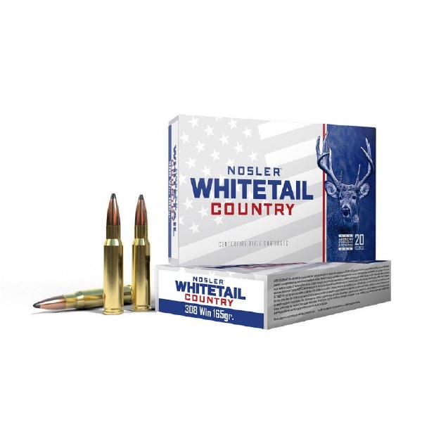 Nosler Whitetail Country 308 Win 165gr Solid Base 40120